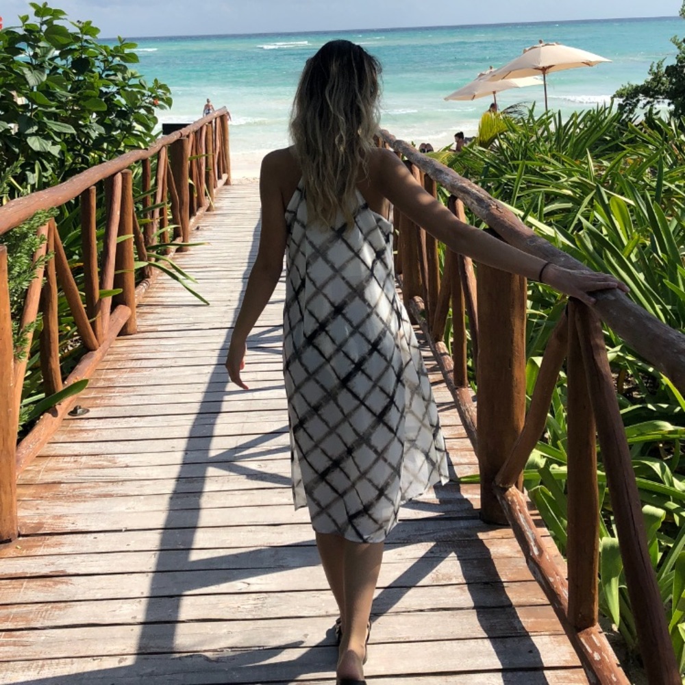 Beach cover up/dress top